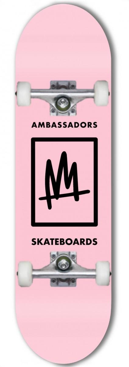 skate komplet Ambassadors Box Logo Pink